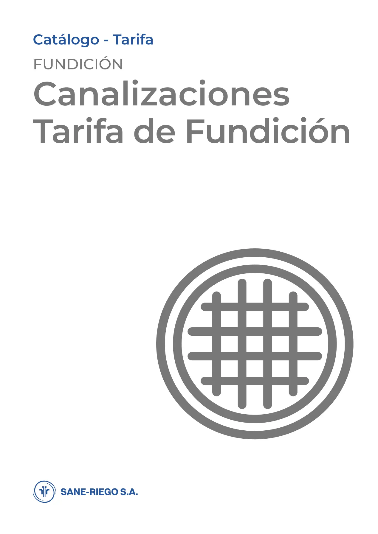 Catálogo de Canalizaciones
