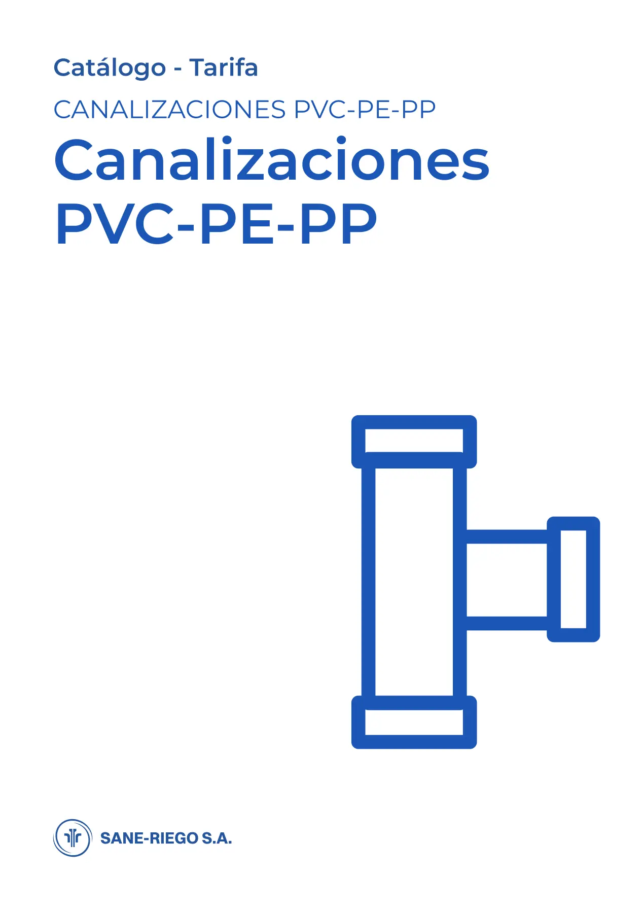 Catálogo de Canalizaciones PVC